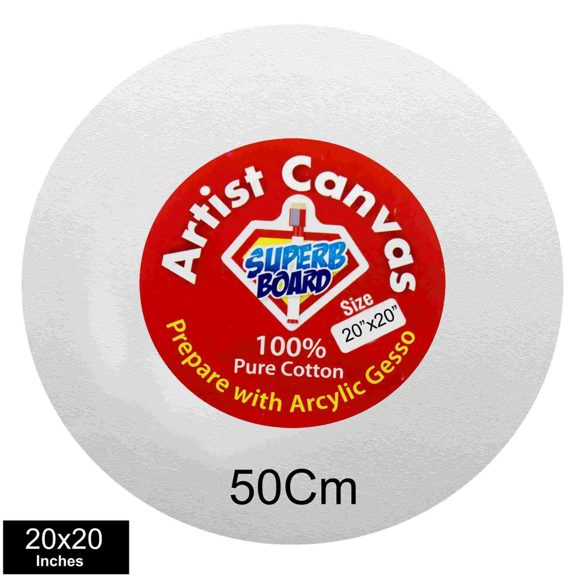 Artist Round Canvas