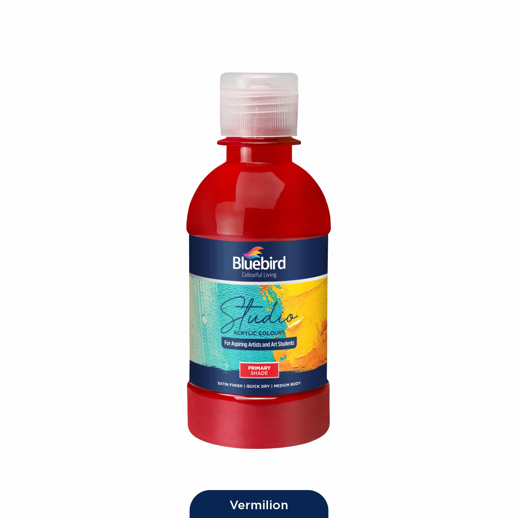 Studio Acrylic Colours – 250 ml – Primary Shades